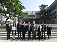 The delegation led by Mr. Huang Shili (5th from right), Director of Ningbo Education Bureau meets with CUHK representatives